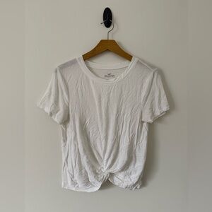 Hollister Women's Classic White Twist Tee